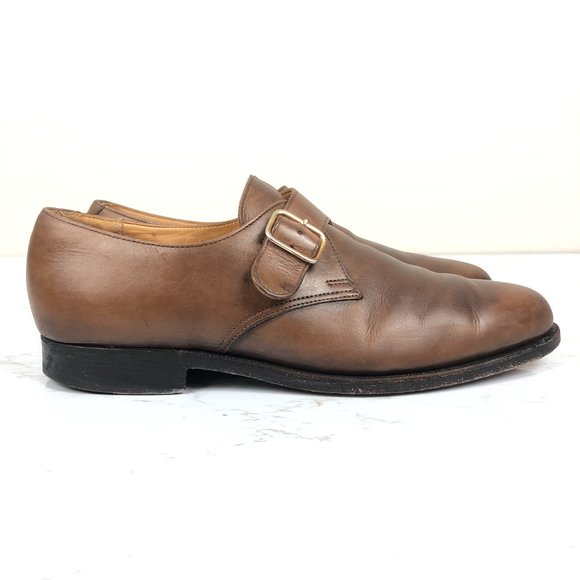 Peal & Co Brooks Brothers Monk Strap Leather Loafers Made In England - Picture 2 of 10